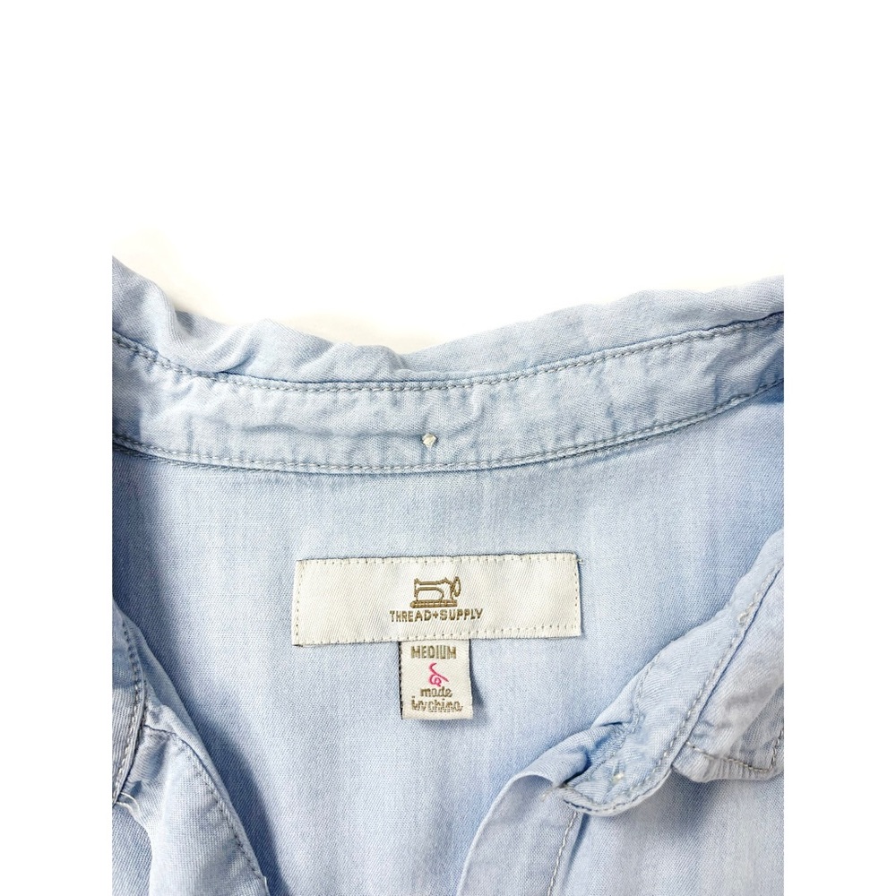 Thread & Supply | Chambray Button-Down Dress - image 5